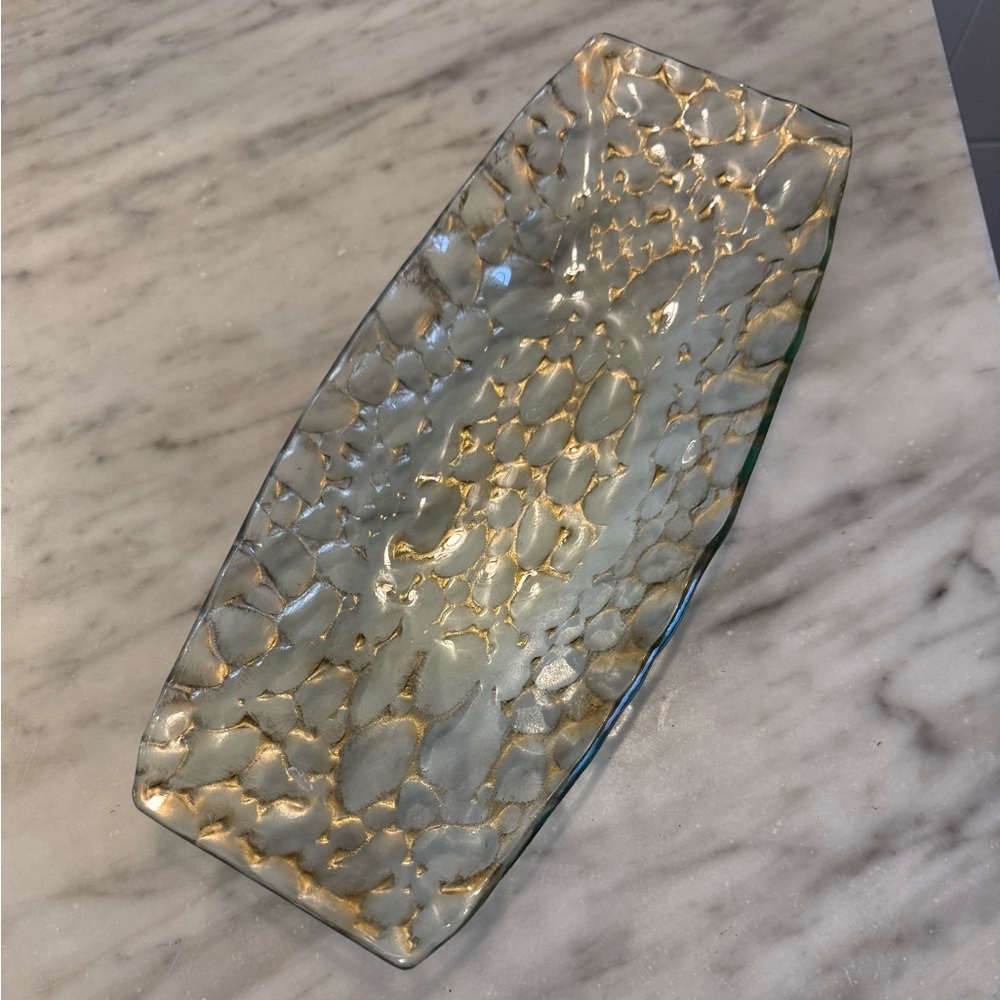 Gold and Glass tray
